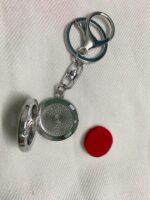 Aromadiffuser keyring (silver, heart tree)