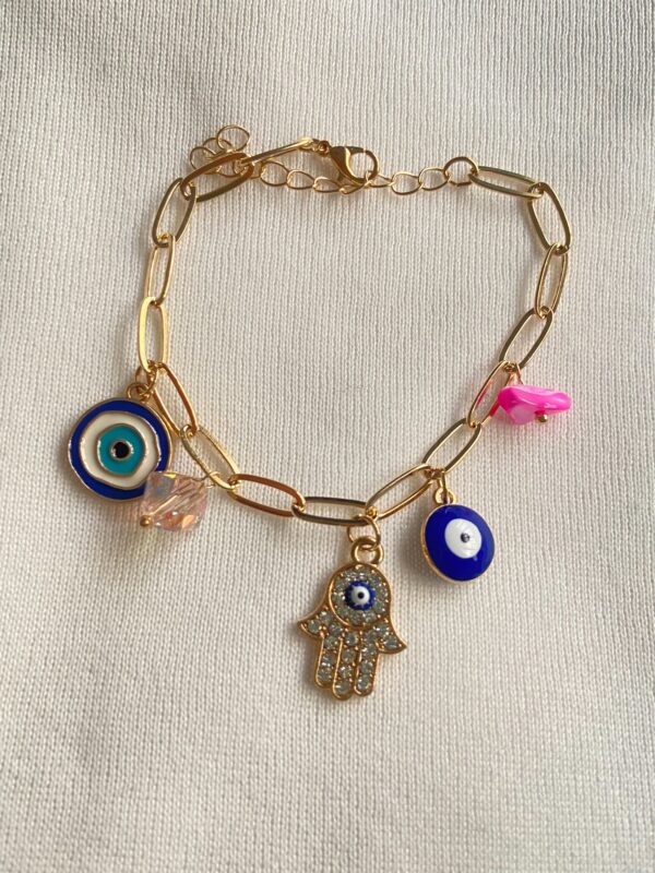 Hamsa Nazar gold premium bracelet