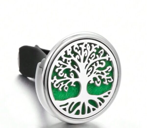 Aromadiffuser car clip air freshner (silver, tree)