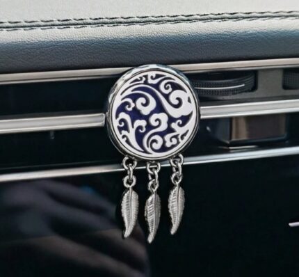 Aromadiffuser car clip air freshner (silver, cloud)