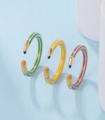Pencil shaped Adjustable ring (yellow)