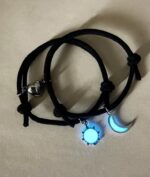 Sun and Moon Couple bracelet GLOW IN THE DARK