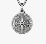 Retro Viking Compass pendant necklace