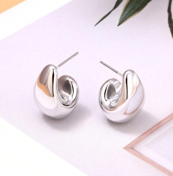 Droplet earrings (silver)