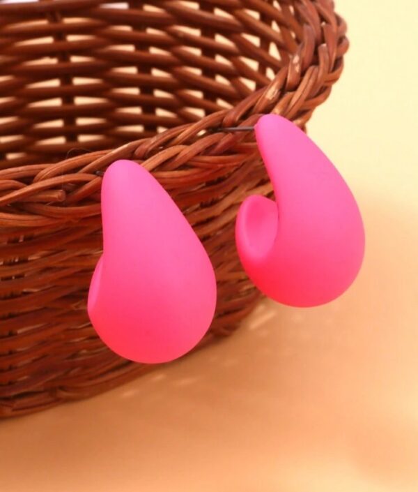 Droplet earrings (pink)