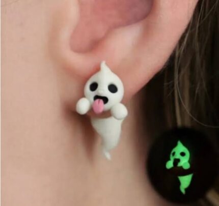 Glow in the dark ghost earrings