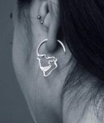Vintage gothic skull earrings