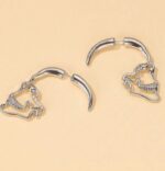 Vintage gothic skull earrings