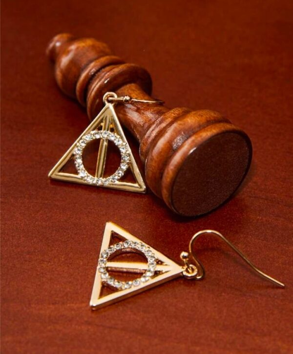 Harry Potter 'Death Hallows' drop earrings