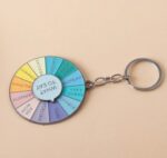 Rotatable menu turnable keychain