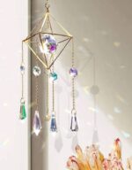 Crystal Sun catcher chrome wind chime