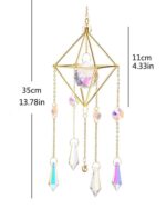 Crystal Sun catcher chrome wind chime