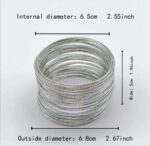 Silver metal bangles (pack of 60)