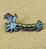 Neuron science brooch pin badge