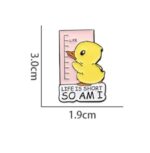 Smol duck brooch pin badge