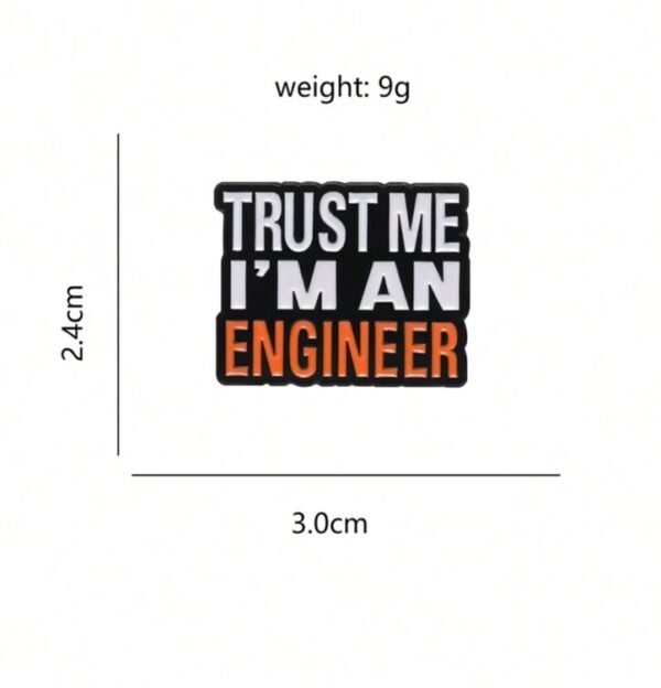 Engineer brooch pin badge - Image 2
