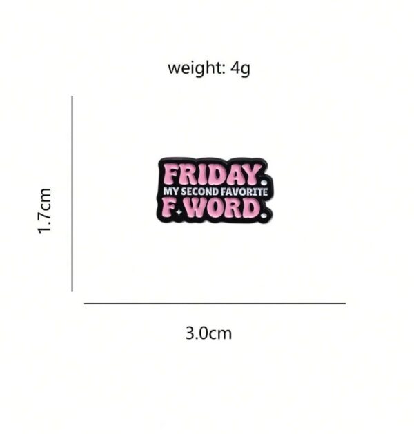 F word brooch pin badge - Image 2