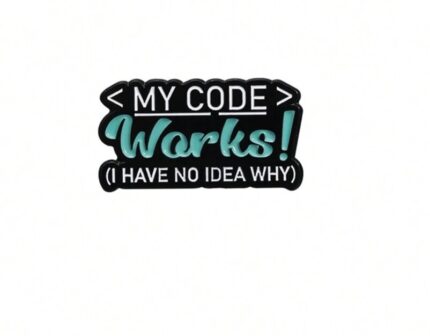 My code works brooch pin badge