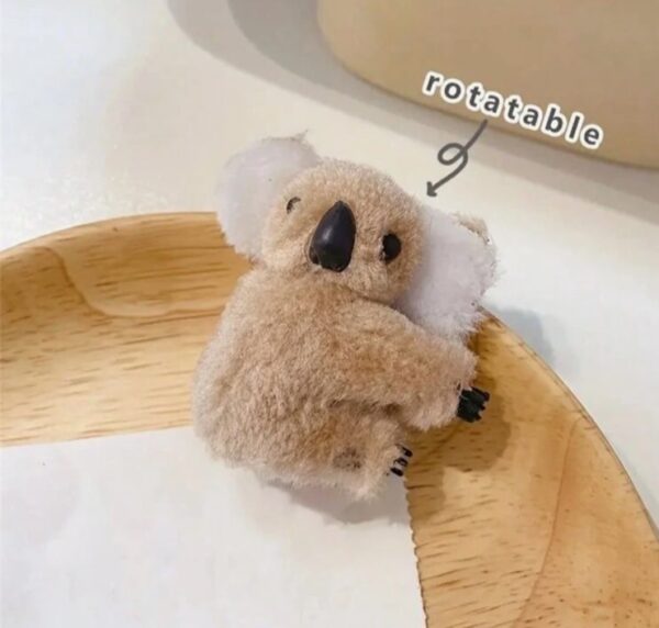 Koala claw clip (beige) - Image 3