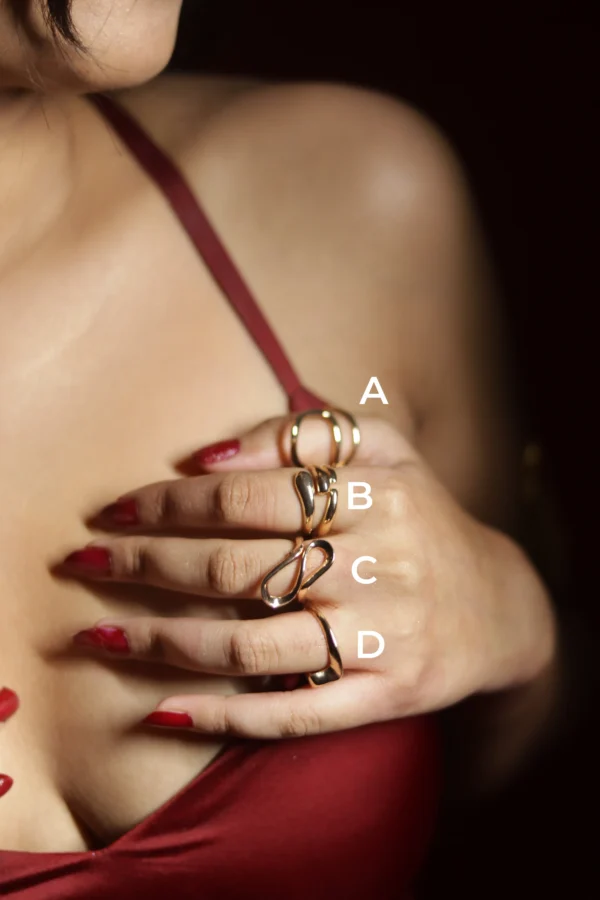 golden alloy ring