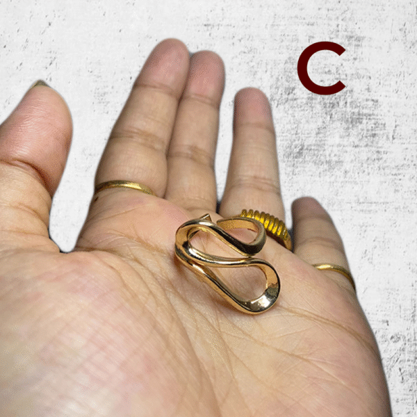 Chic & Classy Golden Rings - Image 4